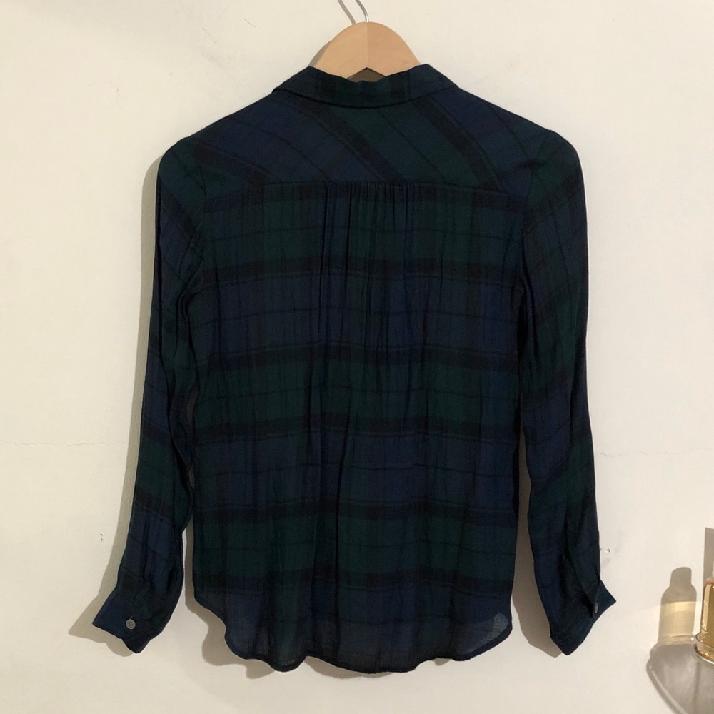 LOFT | Blue & Green💘Plaid - Picture 5 of 10